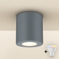 Brilagi - LED RGBW dimmbare Außenleuchte MIA 1xGU10/30W/230V 2700-6500K Wi-Fi 84x80 mm Anthrazit IP54