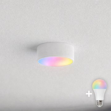 BRILAGI - LED RGBW, dimmbare Badezimmer-Deckenleuchte CLARE 1xE27/12W/230V 2700-6500K Ø 20 cm IP54 weiß