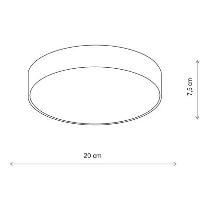 BRILAGI - LED RGBW dimmbar Badezimmer-Deckenleuchte CLARE 1xE27/12W/230V 2700-6500K Ø 20 cm IP54 beige