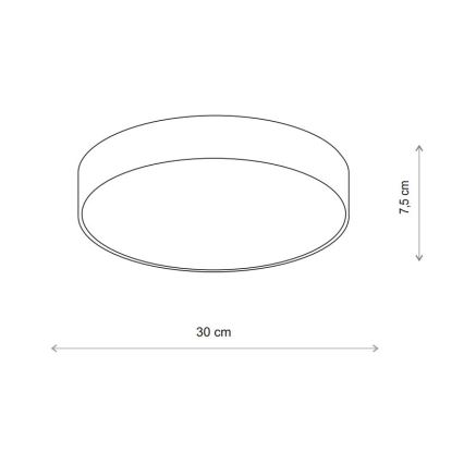 Brilagi - LED RGBW dimmbare Badezimmer-Deckenleuchte CLARE 2xE27/9W/230V 2700-6500K Ø 30 cm IP54 Wi-Fi beige