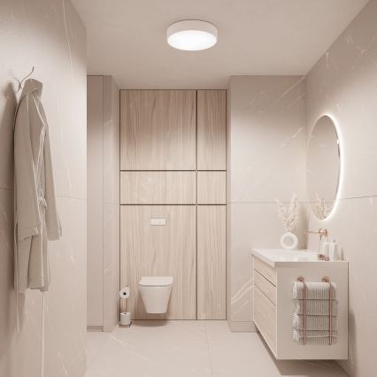 Brilagi - LED RGBW dimmbare Badezimmer-Deckenleuchte CLARE 3xE27/9W/230V 2700-6500K Ø 40 cm IP54 Wi-Fi weiß