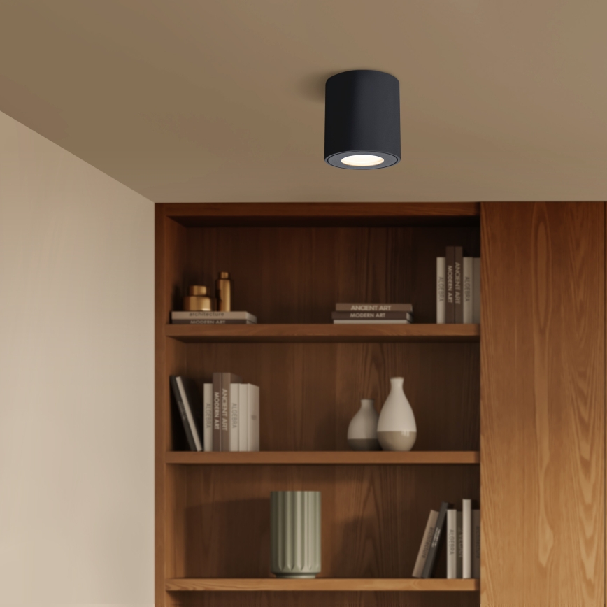 Brilagi - MIA LED RGBW dimmbares Badezimmerleuchte 1x GU10, 30 W, 230 V, 2700–6500 K, Wi‑Fi, 84 × 80 mm, schwarz, IP54