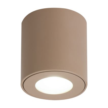 Brilagi - LED RGBW-dimmbare Badezimmerleuchte MIA 1xGU10/4,8W/230V 3000K 84x80 mm beige IP54 + Fernbedienung