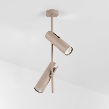Brilagi - dimmbarer LED RGBW-Deckenleuchter an Stange BRANCH 2xGU10/6,5W/230V 2700-6500K beige