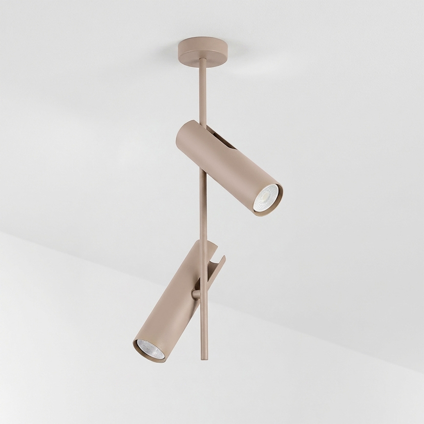 Brilagi - dimmbarer LED RGBW-Deckenleuchter an Stange BRANCH 2xGU10/6,5W/230V 2700-6500K beige
