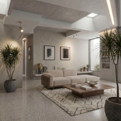 Brilagi - dimmbarer LED RGBW-Deckenleuchter an Stange BRANCH 2xGU10/6,5W/230V 2700-6500K beige