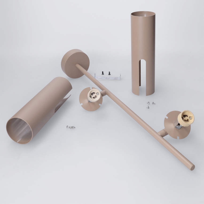 Brilagi - dimmbarer LED RGBW-Deckenleuchter an Stange BRANCH 2xGU10/6,5W/230V 2700-6500K beige