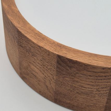 Brilagi - LED RGBW dimmbare Deckenleuchte CARVALHO 1xE27/15W/230V 2700-6500K Wi-Fi Eiche Ø 27,5 cm