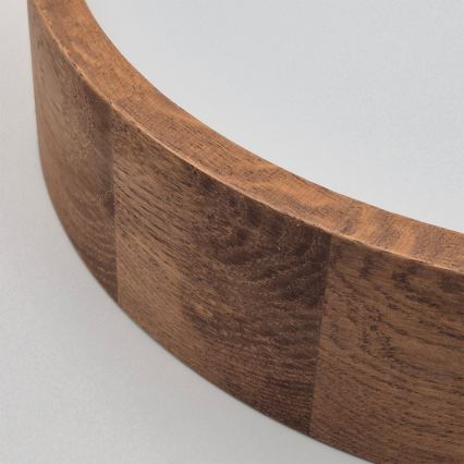 Brilagi - LED RGBW dimmbare Deckenleuchte CARVALHO 2xE27/15W/230V 2700-6500K Wi-Fi Eiche Ø 37,5 cm