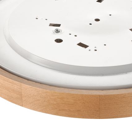 Brilagi - LED RGBW dimmbare Deckenleuchte CARVALHO 3xE27/15W/230V 2700-6500K Wi-Fi Eiche Ø 47,5 cm