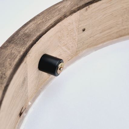 Brilagi - LED RGBW dimmbare Deckenleuchte CARVALHO SLIM 1xE27/15W/230V 2700-6500K Wi-Fi Eiche Ø 27 cm