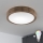 Brilagi - LED RGBW dimmbare Deckenleuchte CARVALHO SLIM 1xE27/9W/230V 2700-6500K Wi-Fi Eiche Ø 27 cm
