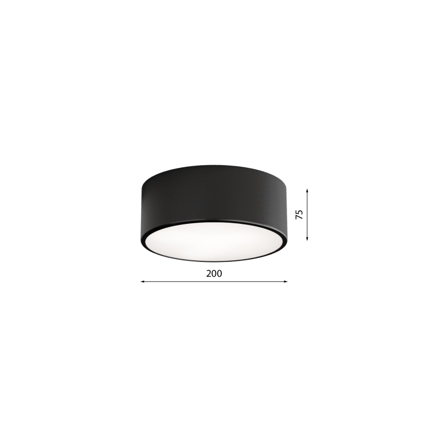 Brilagi - LED RGBW dimmbare Deckenleuchte CLARE 1xE27/9W/230V 2700-6500K Ø 20 cm Wi-Fi schwarz