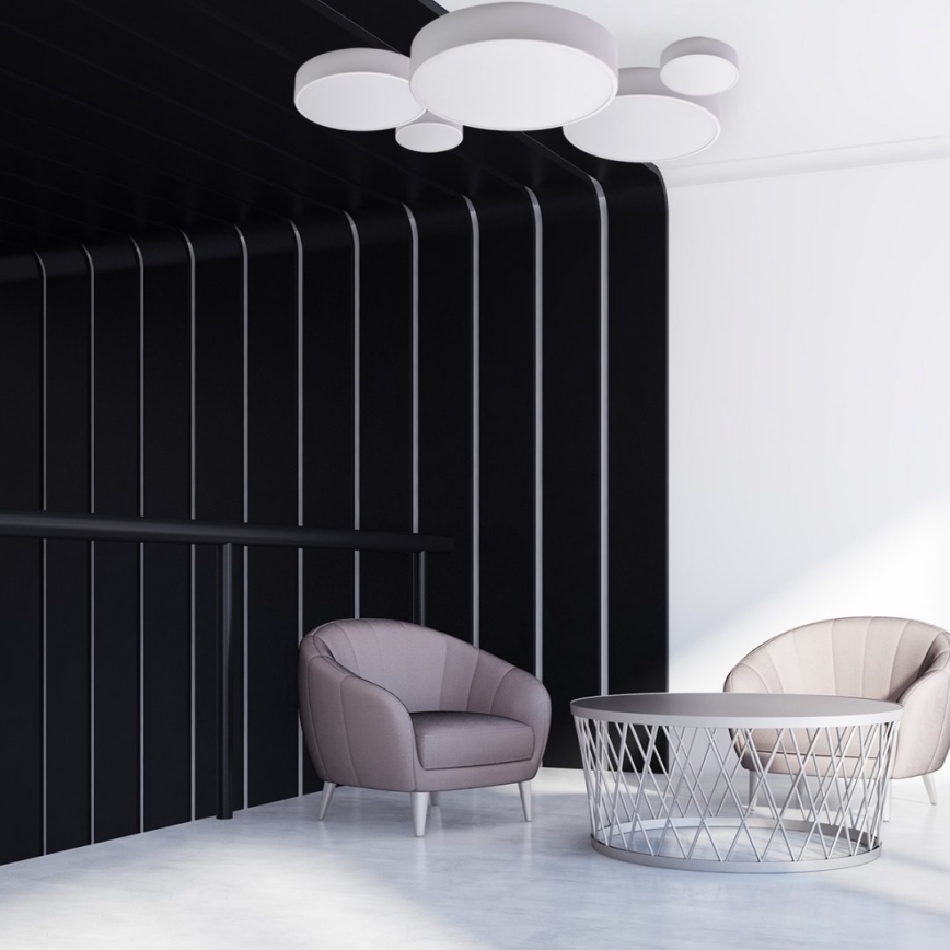 Brilagi - Dimmbare LED RGBW-Deckenleuchte CLARE 1xE27/9W/230V 2700-6500K Ø 20 cm Wi-Fi weiß