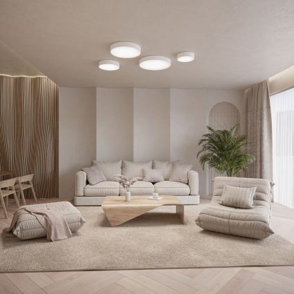 Brilagi - Dimmbare LED RGBW-Deckenleuchte CLARE 1xE27/9W/230V 2700-6500K Ø 20 cm Wi-Fi weiß