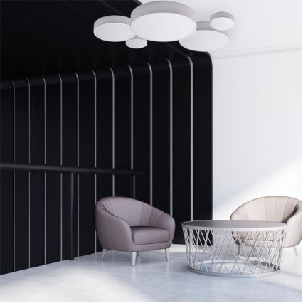 Brilagi - LED RGBW dimmbare Deckenleuchte CLARE 2xE27/9W/230V 2700-6500K Ø 30 cm Wi-Fi weiß