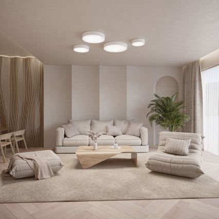 Brilagi - LED RGBW dimmbar Deckenleuchte CLARE 3xE27/9W/230V 2700-6500K Ø 40 cm Wi-Fi weiß