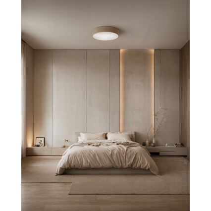 Brilagi - LED RGBW dimmbare Deckenleuchte CLARE 3xE27/9W/230V 2700-6500K pr. 40 cm Wi-Fi beige
