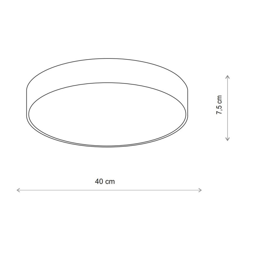 Brilagi - LED RGBW dimmbare Deckenleuchte CLARE 3xE27/9W/230V 2700-6500K pr. 40 cm Wi-Fi beige
