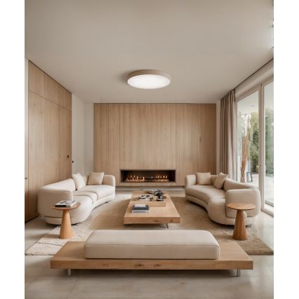 Brilagi - LED RGBW dimmbare Deckenleuchte CLARE 5xE27/9W/230V 2700-6500K Durchmesser 60 cm Wi-Fi beige