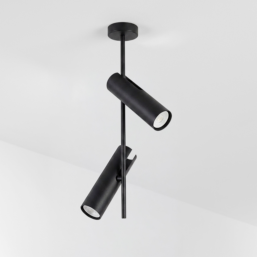 Brilagi - LED RGBW dimmbare Deckenleuchte mit Stange BRANCH 2xGU10/6,5W/230V 2700–6500K schwarz