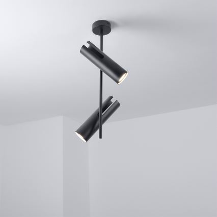 Brilagi - LED RGBW dimmbare Deckenleuchte mit Stange BRANCH 2xGU10/6,5W/230V 2700–6500K schwarz