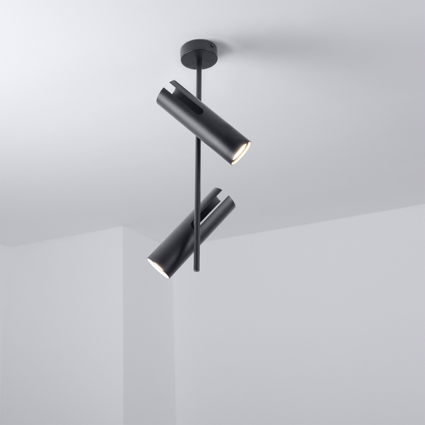 Brilagi - LED RGBW dimmbare Deckenleuchte mit Stange BRANCH 2xGU10/6,5W/230V 2700–6500K schwarz