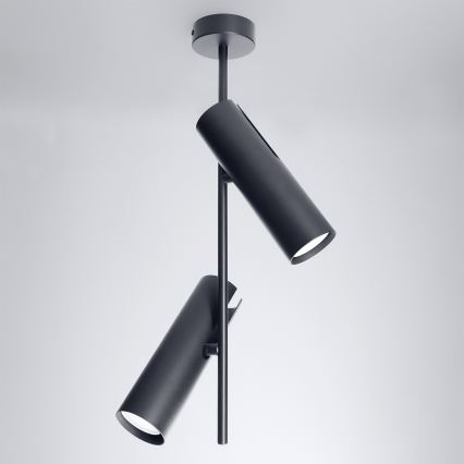 Brilagi - LED RGBW dimmbare Deckenleuchte mit Stange BRANCH 2xGU10/6,5W/230V 2700–6500K schwarz