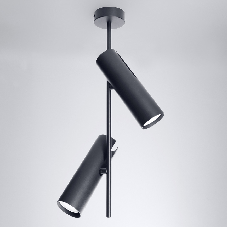 Brilagi - LED RGBW dimmbare Deckenleuchte mit Stange BRANCH 2xGU10/6,5W/230V 2700–6500K schwarz