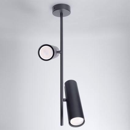 Brilagi - LED RGBW dimmbare Deckenleuchte mit Stange BRANCH 2xGU10/6,5W/230V 2700–6500K schwarz