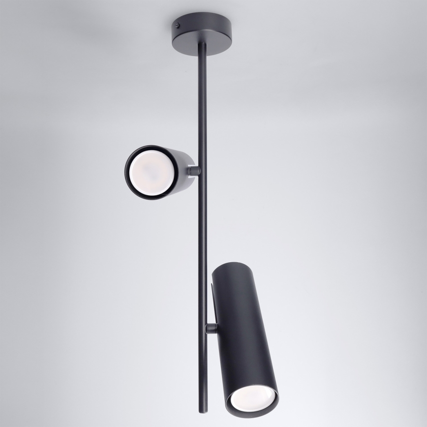 Brilagi - LED RGBW dimmbare Deckenleuchte mit Stange BRANCH 2xGU10/6,5W/230V 2700–6500K schwarz