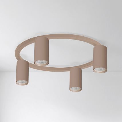 Brilagi - LED RGBW dimmbare Deckenleuchte SELE 4xGU10/6,5W/230V 2700-6500K beige