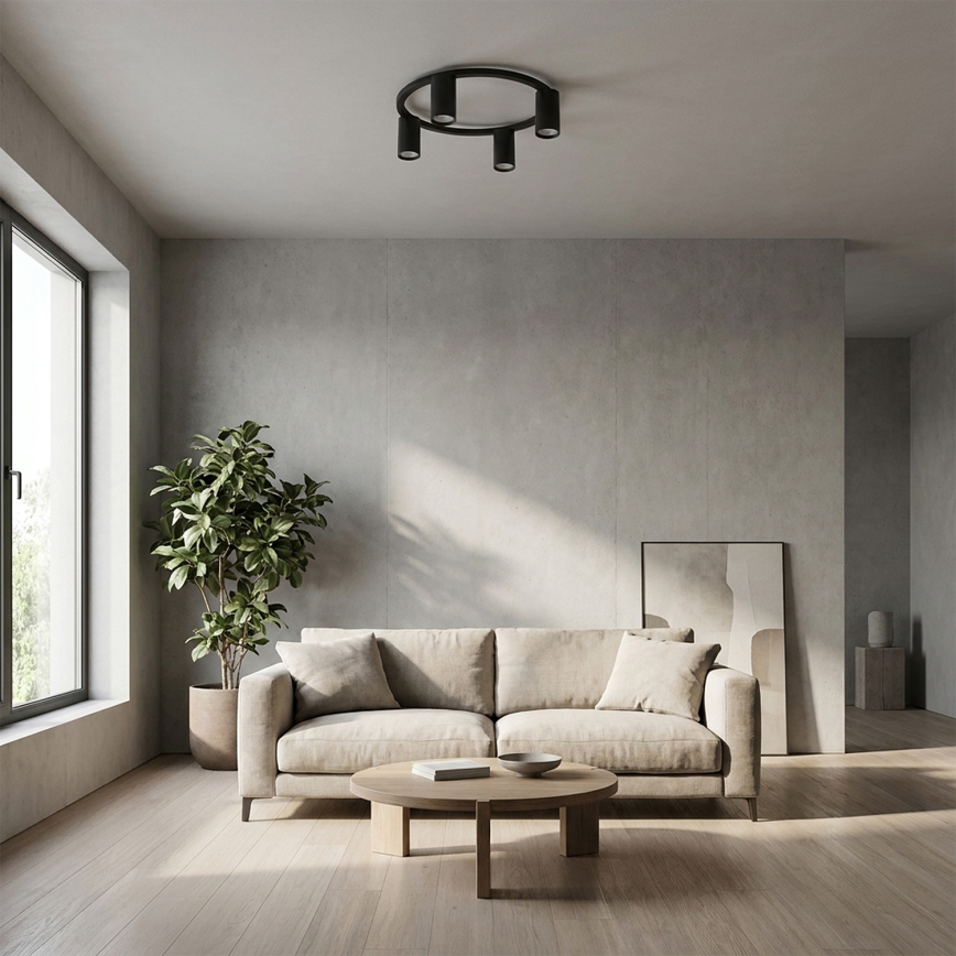 Brilagi - LED RGBW dimmbare Deckenleuchte SELE 4xGU10/6,5W/230V 2700-6500K schwarz