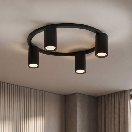 Brilagi - LED RGBW dimmbare Deckenleuchte SELE 4xGU10/6,5W/230V 2700-6500K schwarz