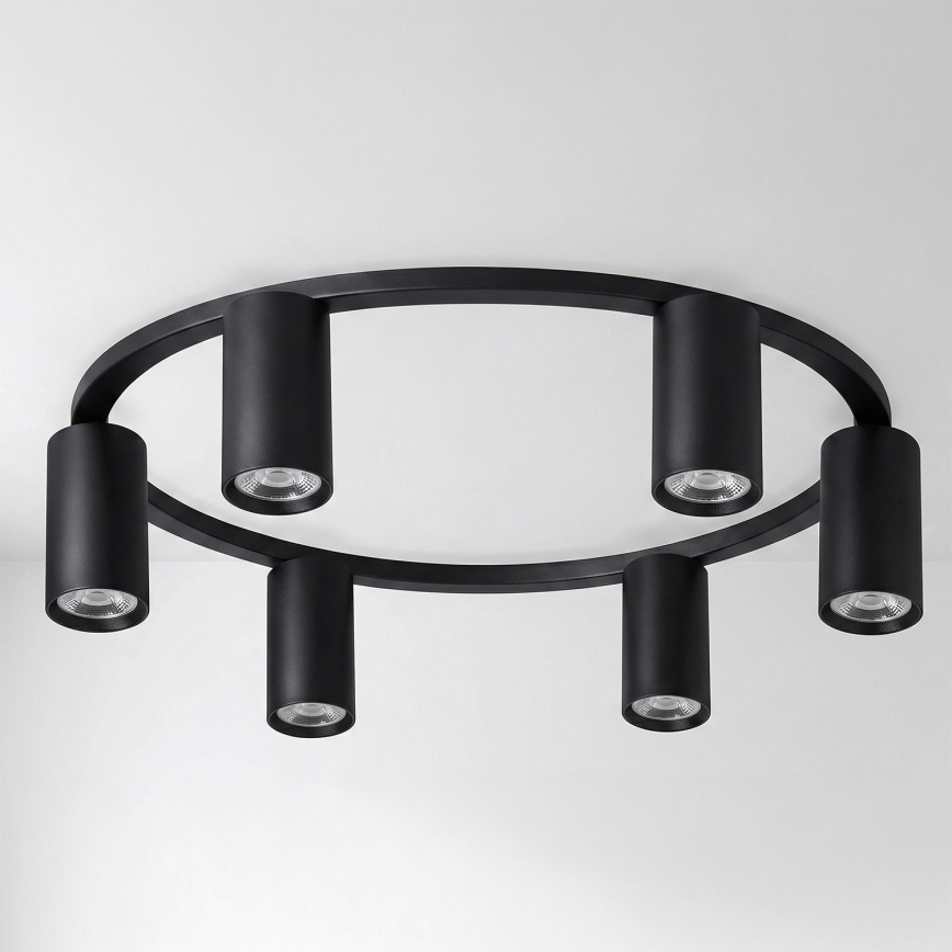 Brilagi - LED RGBW dimmbare Deckenleuchte SELE 6xGU10/6,5W/230V 2700-6500K schwarz + Fernbedienung