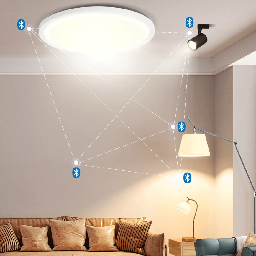 Brilagi - LED RGBW dimmbare Deckenleuchte VIBE LED/36W/230V 3000-6500K Ø 40 cm weiß + Fernbedienung