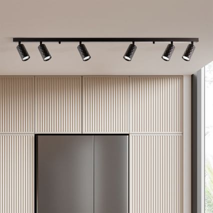 Brilagi - LED RGBW dimmbarer Einbaustrahler SELE DIAMANT 6xGU10/6,5W/230V 2700-6500K Wi-Fi schwarz