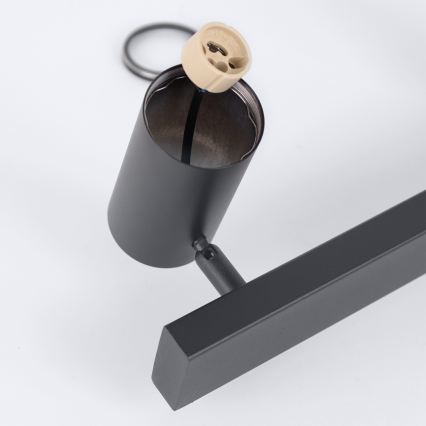 Brilagi - LED RGBW dimmbare Pendelleuchte an Seil SELE 6xGU10/6,5W/230V 2700-6500K schwarz + Fernbedienung