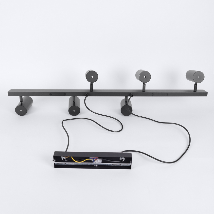 Brilagi - LED RGBW dimmbare Pendelleuchte an Seil SELE 6xGU10/6,5W/230V 2700-6500K schwarz + Fernbedienung