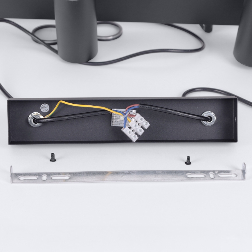 Brilagi - LED RGBW dimmbare Pendelleuchte an Seil SELE 6xGU10/6,5W/230V 2700-6500K schwarz + Fernbedienung