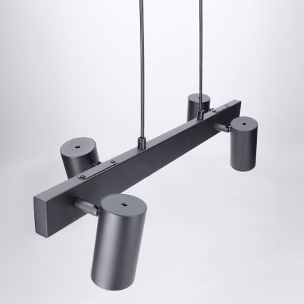 Brilagi - LED RGBW seilabhängige, dimmbare Pendelleuchte SELE 4xGU10/6,5W/230V 2700-6500K schwarz