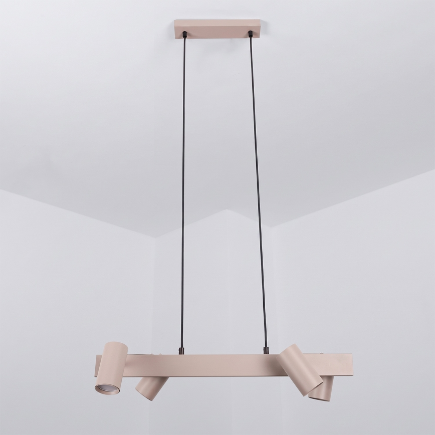 Brilagi - LED RGBW, dimmbarer Pendelleuchter mit Seilaufhängung SELE 4xGU10/6,5W/230V 2700-6500K beige