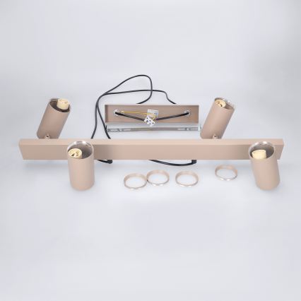 Brilagi - LED RGBW, dimmbarer Pendelleuchter mit Seilaufhängung SELE 4xGU10/6,5W/230V 2700-6500K beige