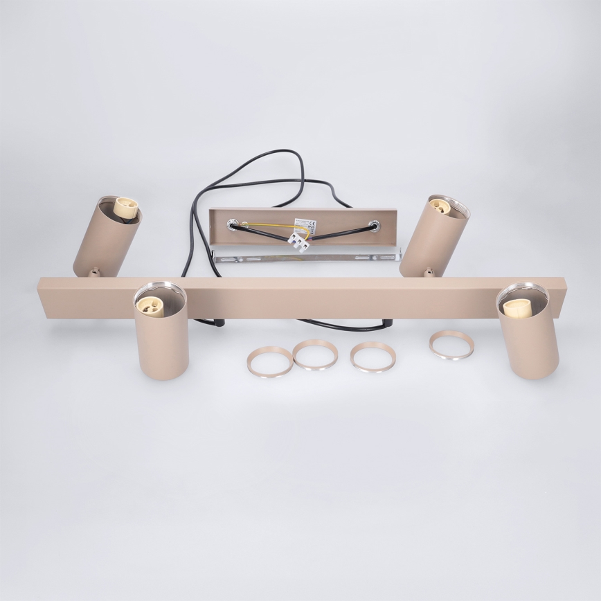 Brilagi - LED RGBW, dimmbarer Pendelleuchter mit Seilaufhängung SELE 4xGU10/6,5W/230V 2700-6500K beige