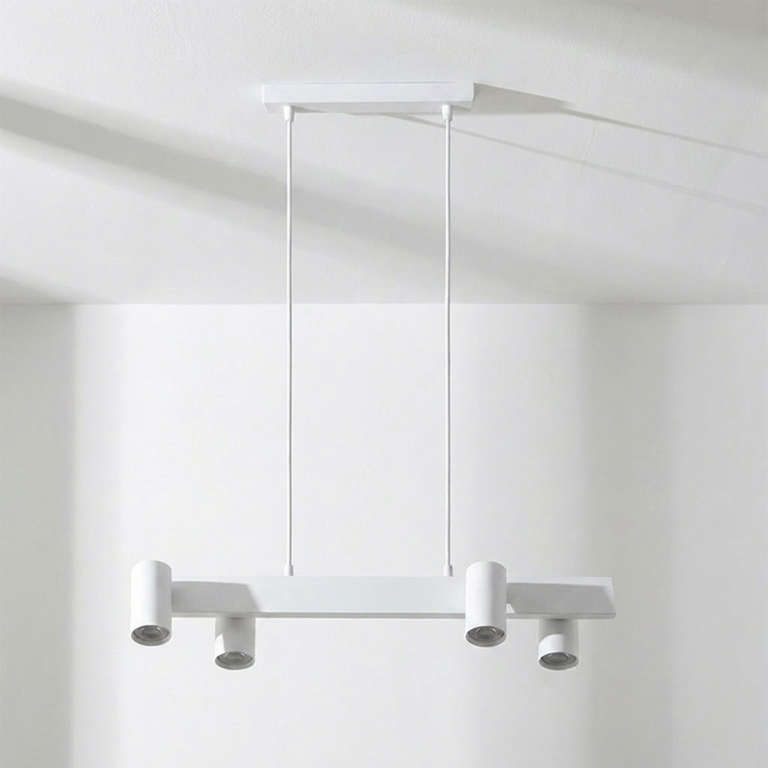 Brilagi - LED RGBW dimmbare Pendelleuchte SELE 4xGU10/6,5W/230V 2700-6500K weiß
