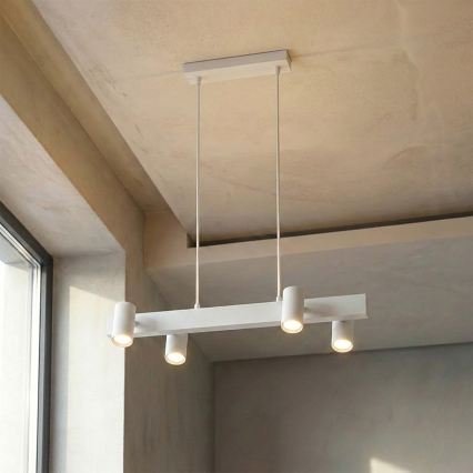 Brilagi - LED RGBW dimmbare Pendelleuchte SELE 4xGU10/6,5W/230V 2700-6500K weiß