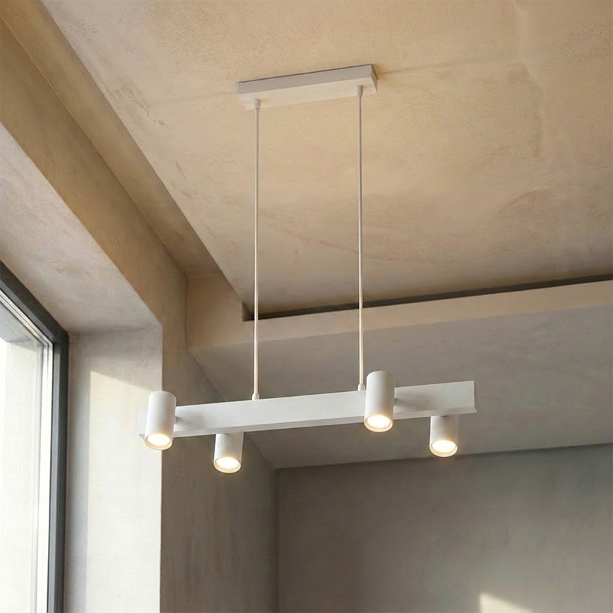 Brilagi - LED RGBW dimmbare Pendelleuchte SELE 4xGU10/6,5W/230V 2700-6500K weiß