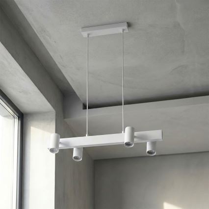 Brilagi - LED RGBW dimmbare Pendelleuchte SELE 4xGU10/6,5W/230V 2700-6500K weiß