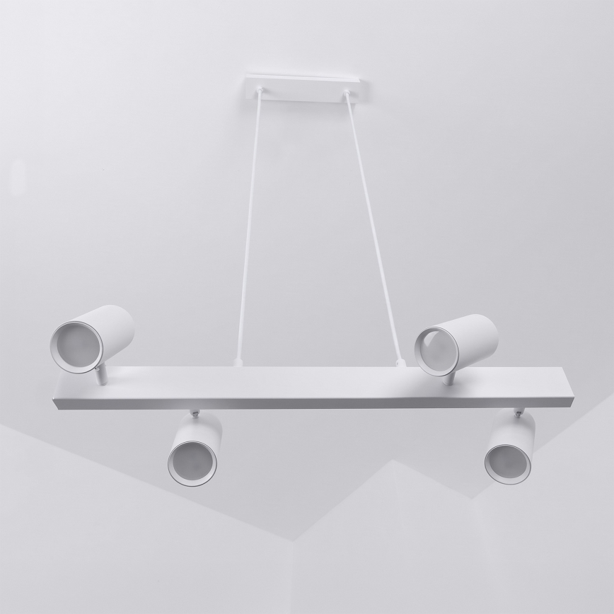 Brilagi - LED RGBW dimmbare Pendelleuchte SELE 4xGU10/6,5W/230V 2700-6500K weiß