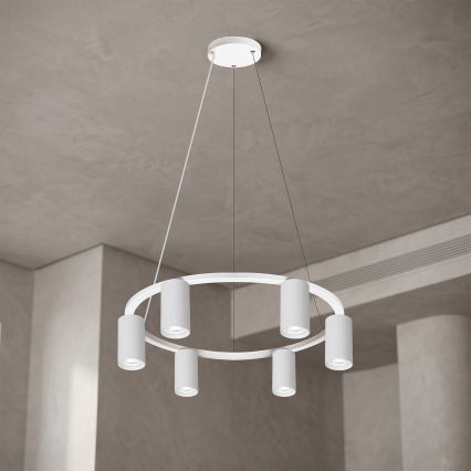 Brilagi - LED RGBW dimmbare Pendelleuchte an Kabel SELE 6xGU10/6,5W/230V 2700-6500K weiß + Fernbedienung